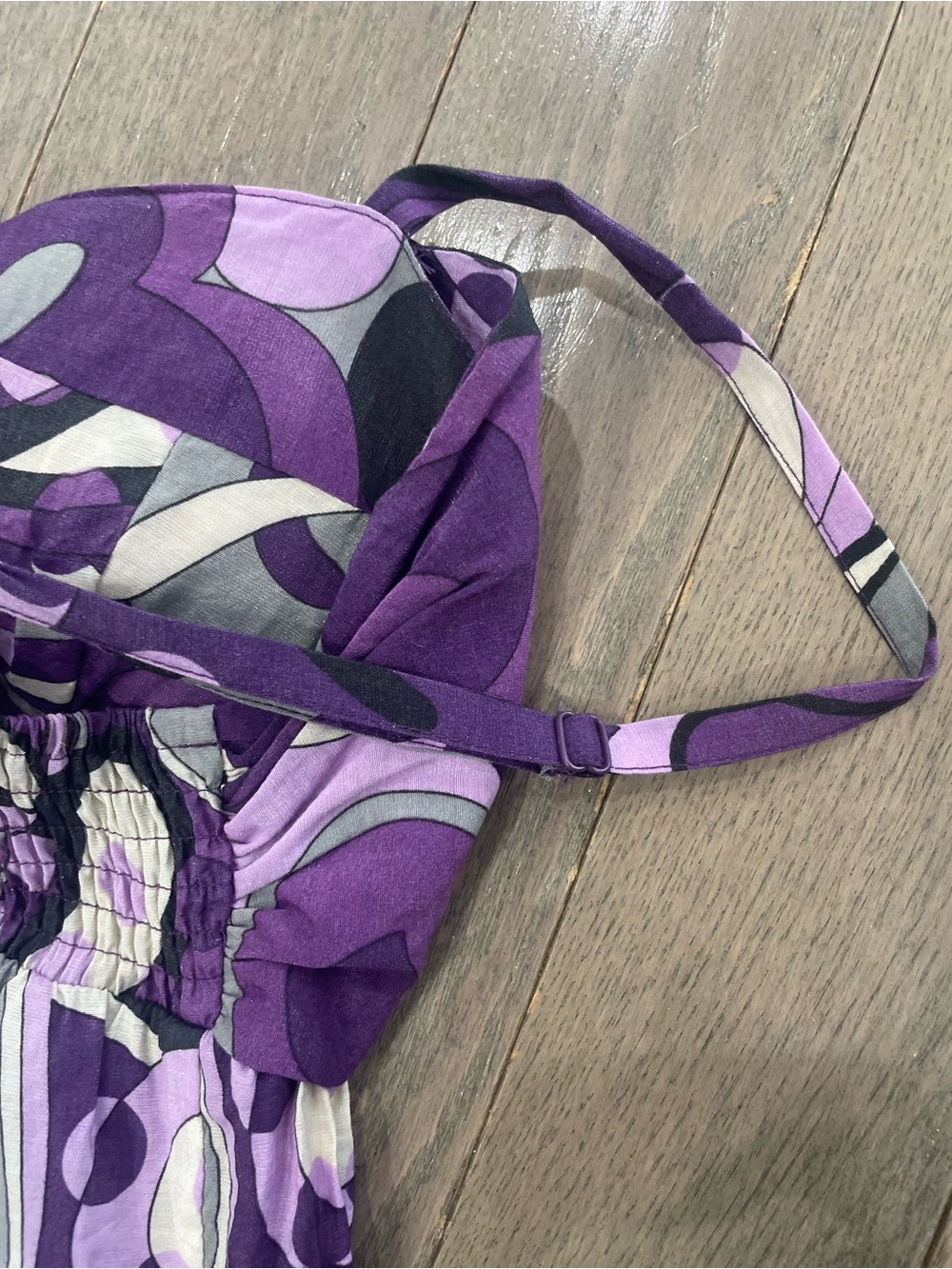 Guess Purple Floral Tie-Front Slip Dress F🔥 - Size Medium - Picture 13 of 15